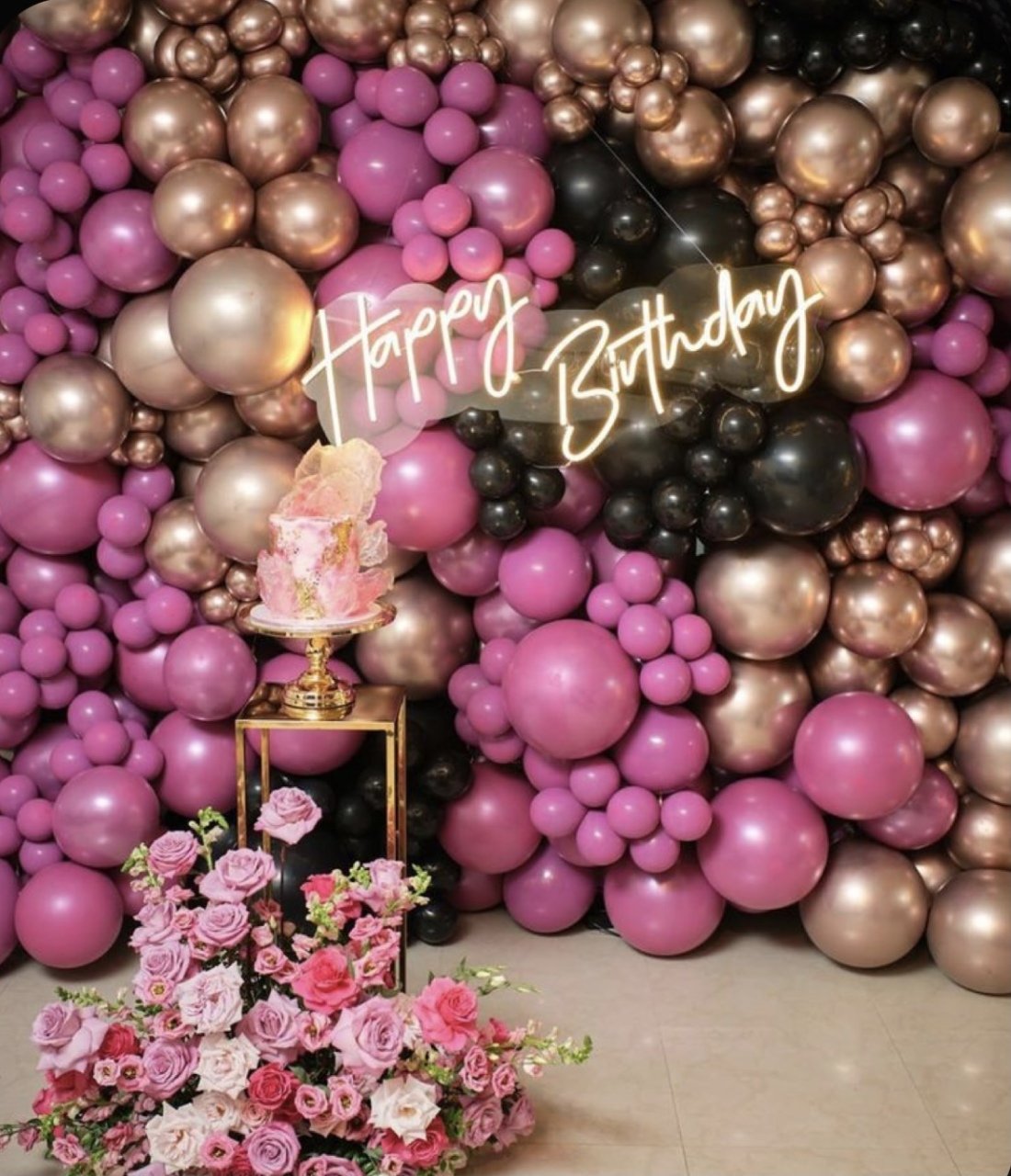 NEON YAZI HAPPY BIRTHDAY