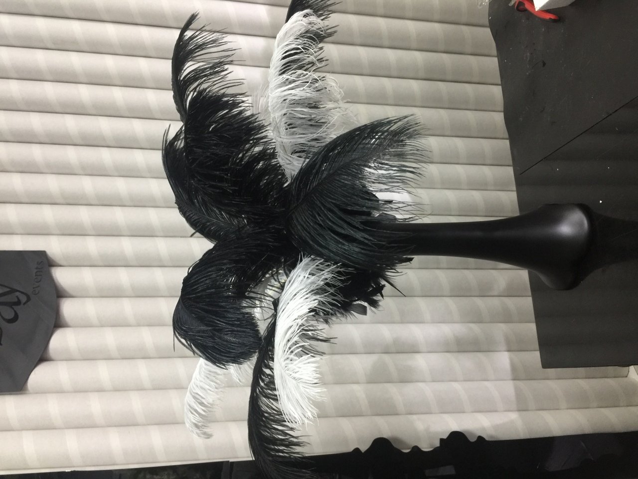 SİYAH FİL AYAĞI 40 CM CAM