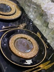 SİYAH GOLD DETAYLI SUPLA