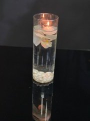 SİLİNDİR CAM VAZO 28 CM